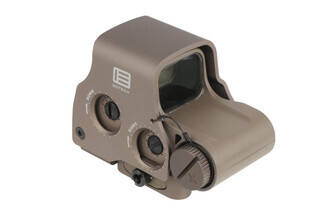 The EOTech EXPS3-0 holographic weapon sight with tan finish features a protective aluminum casing